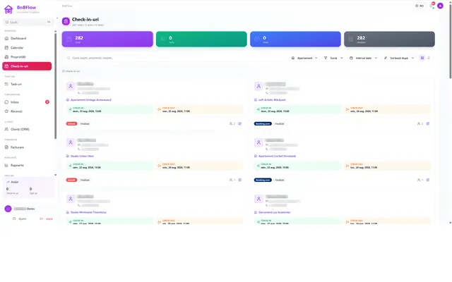 BnBFlow: Check-ins