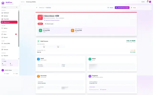 BnBFlow: Check-in · details