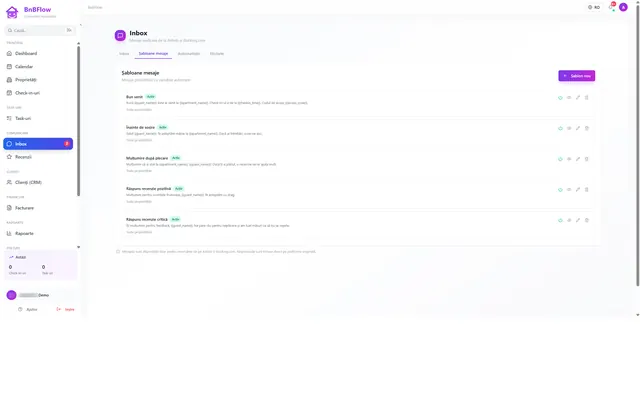 BnBFlow: Inbox · templates