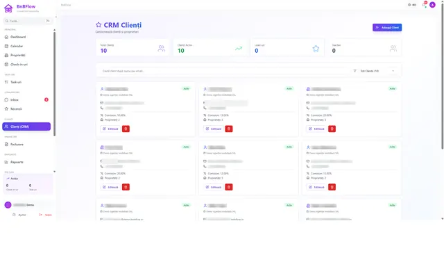 BnBFlow: Clients (CRM)