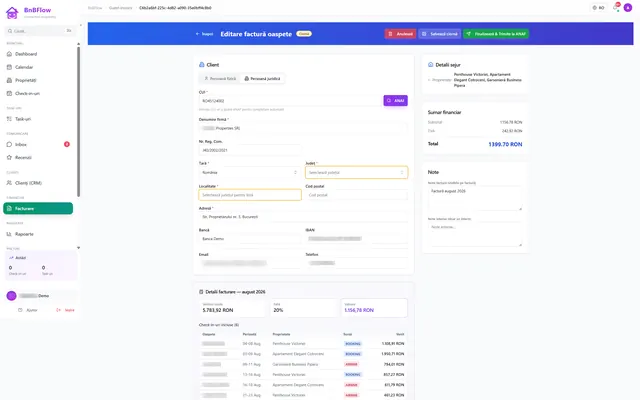 BnBFlow: Invoicing · owners · invoice