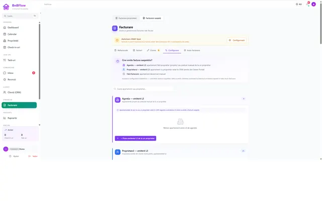 BnBFlow: Invoicing · guests · configuration