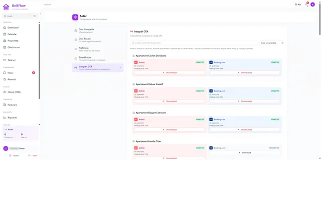 BnBFlow: Settings · integratiota