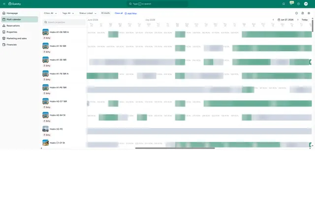 Guesty: Calendar
