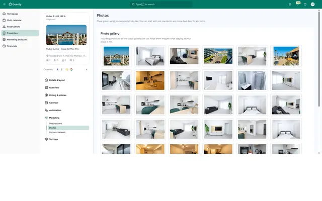 Guesty: Property · marketing · photos