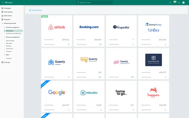 Guesty: Marketing · distribution
